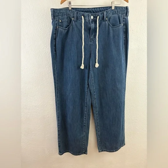Torrid Mid-Rise Wide Leg Drapey blue Jeans size 16 - Picture 2 of 7
